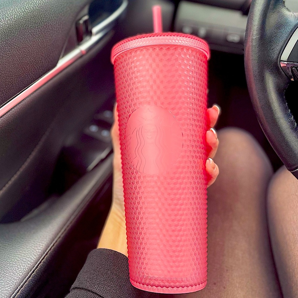 Venti studded pink Starbucks